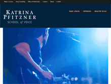 Tablet Screenshot of katrinapfitzner.com